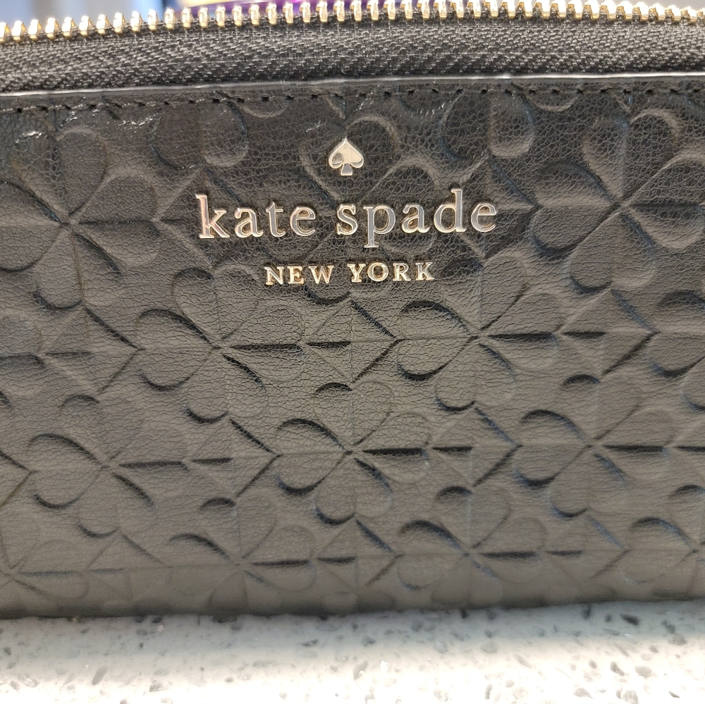 Kate Spade Black Large Wallet 12 credit card slots